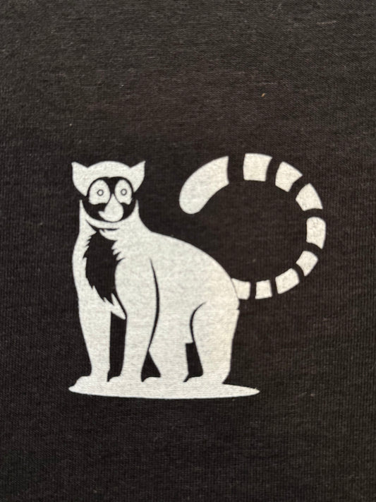 Black Bamboo-Blend Lemur Tee – Made in USA | 20% Donated to Wildlife Conservation
