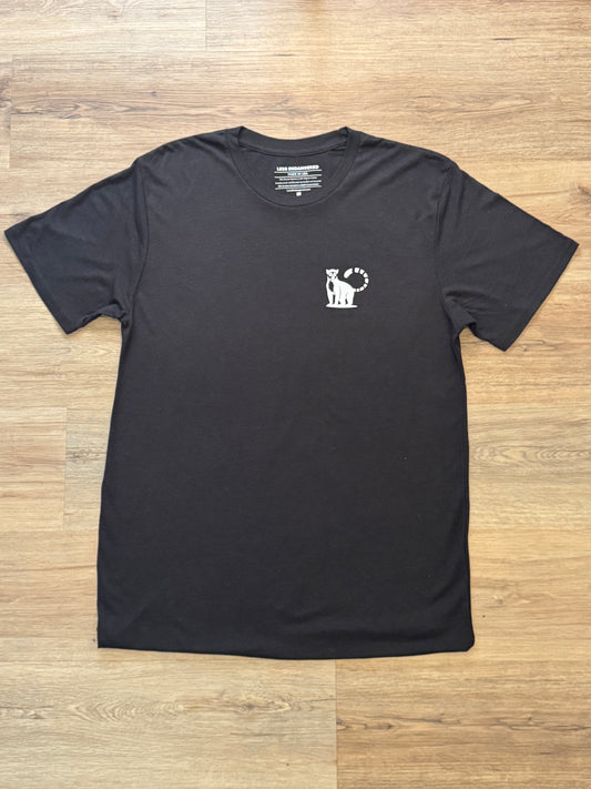 Black Bamboo-Blend Lemur Tee – Made in USA | 20% Donated to Wildlife Conservation
